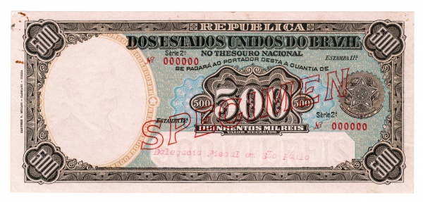 10000 Cruzeiros com Carimbo